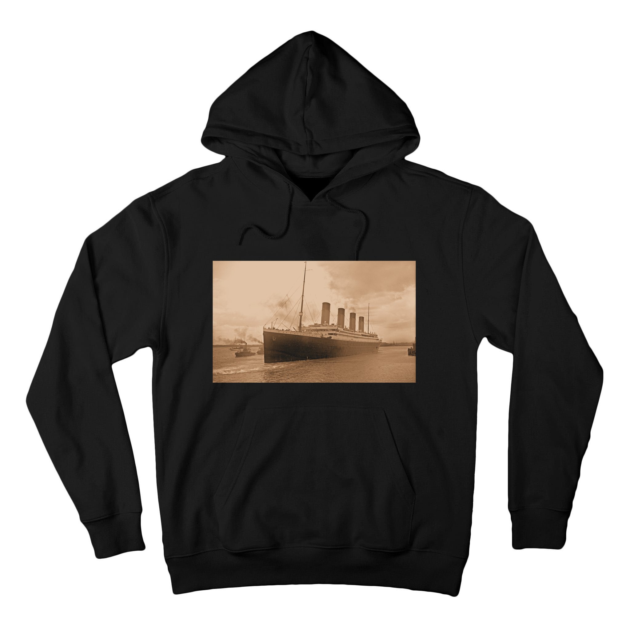 Titanic Original Photo Sepia 1912 Tall Hoodie