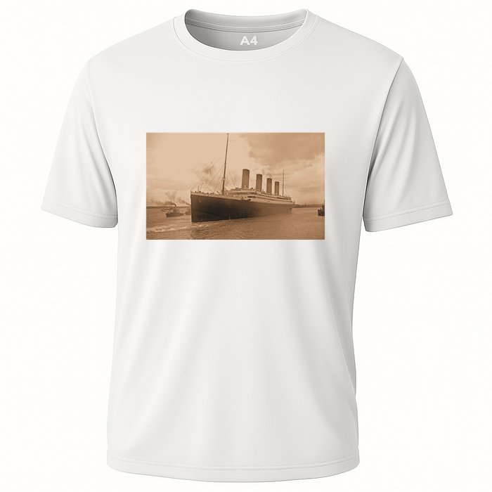 Titanic Original Photo Sepia 1912 Cooling Performance Crew T-Shirt