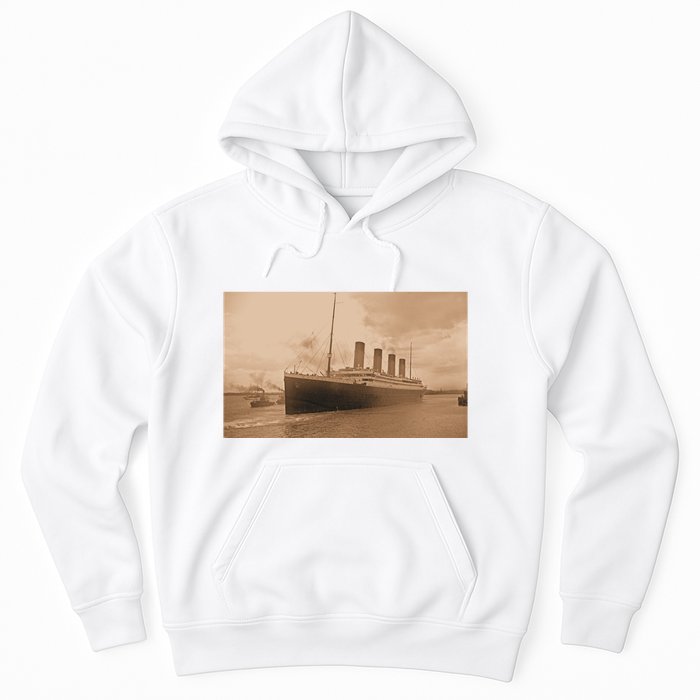 Titanic Original Photo Sepia 1912 Hoodie