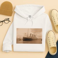 Titanic Original Photo Sepia 1912 Hoodie
