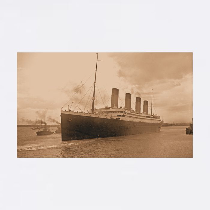 Titanic Original Photo Sepia 1912 Hoodie