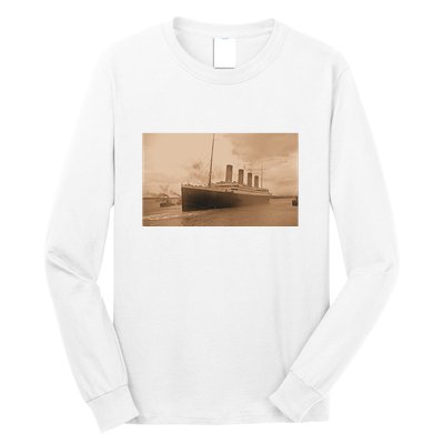 Titanic Original Photo Sepia 1912 Long Sleeve Shirt