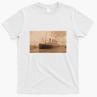 Titanic Original Photo Sepia 1912 T-Shirt