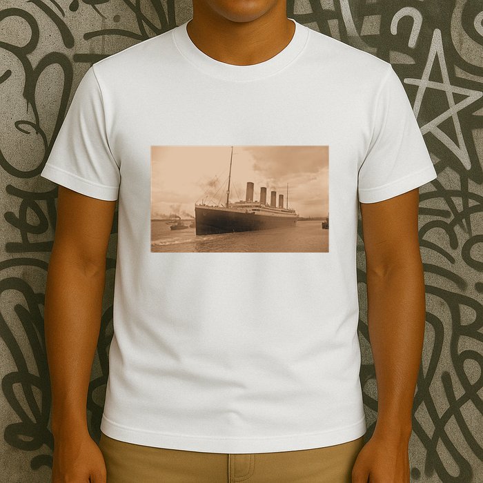 Titanic Original Photo Sepia 1912 T-Shirt