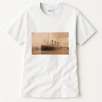 Titanic Original Photo Sepia 1912 Tall T-Shirt
