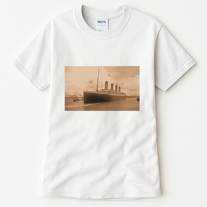 Titanic Original Photo Sepia 1912 Tall T-Shirt