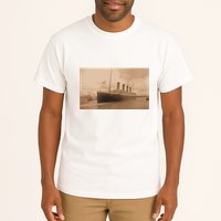 Titanic Original Photo Sepia 1912 Tall T-Shirt