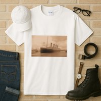 Titanic Original Photo Sepia 1912 Tall T-Shirt