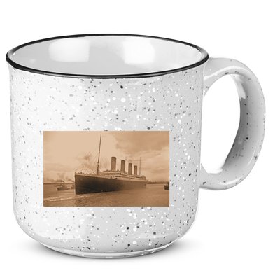 Titanic Original Photo Sepia 1912 15oz Campfire Ceramic Mug