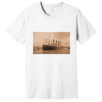 Titanic Original Photo Sepia 1912 Premium T-Shirt