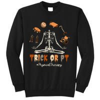 Trick Or PT Physical Therapy Skeleton Halloween Doctor PTA Sweatshirt