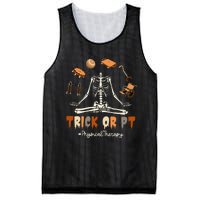 Trick Or PT Physical Therapy Skeleton Halloween Doctor PTA Mesh Reversible Basketball Jersey Tank