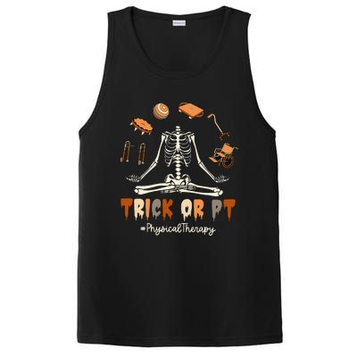 Trick Or PT Physical Therapy Skeleton Halloween Doctor PTA PosiCharge Competitor Tank