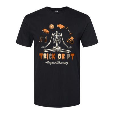 Trick Or PT Physical Therapy Skeleton Halloween Doctor PTA Softstyle CVC T-Shirt