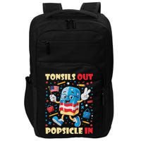 Tonsils Out Popsicles In Patriotic Usa Flag 4th Of July Impact Tech Backpack