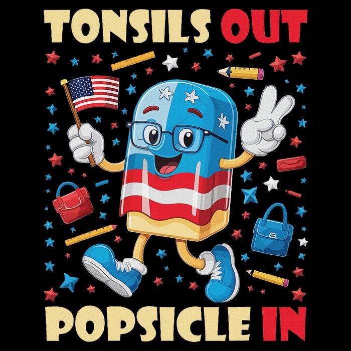 Tonsils Out Popsicles In Patriotic Usa Flag 4th Of July Impact Tech Backpack