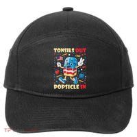 Tonsils Out Popsicles In Patriotic Usa Flag 4th Of July 7-Panel Snapback Hat