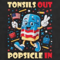 Tonsils Out Popsicles In Patriotic Usa Flag 4th Of July 15oz Campfire Ceramic Mug
