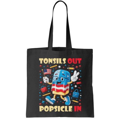 Tonsils Out Popsicles In Patriotic Usa Flag 4th Of July Bag
