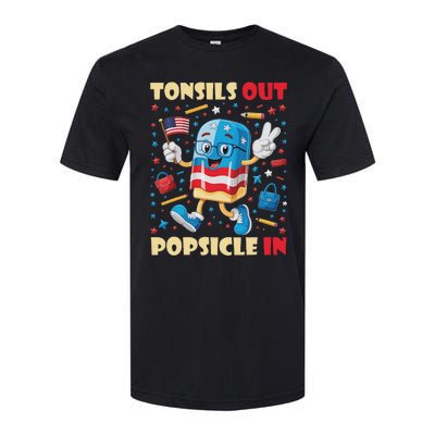 Tonsils Out Popsicles In Patriotic Usa Flag 4th Of July Softstyle CVC T-Shirt