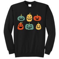 Types Of Pumpkin Jack O Lantern Collection Retro Halloween Sweatshirt