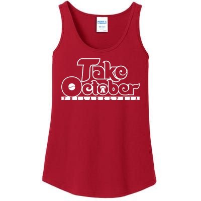 Take October Philly Shirt Philadelphia Baseball Ladies Essential Tank