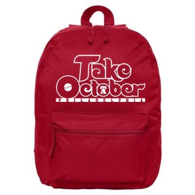 Take October Philly Shirt Philadelphia Baseball 16 in Basic Backpack