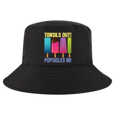 Tonsils Out Popsicles In Tonsillectomy Removal Surgery Cool Comfort Performance Bucket Hat