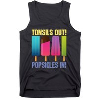 Tonsils Out Popsicles In Tonsillectomy Removal Surgery Tank Top