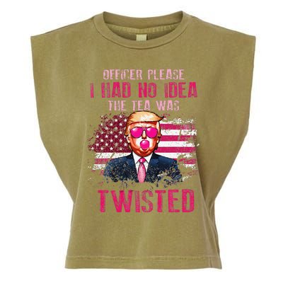 Trump Officer Please I Had No Idea The Tea Was Twisted Garment-Dyed Women's Muscle Tee