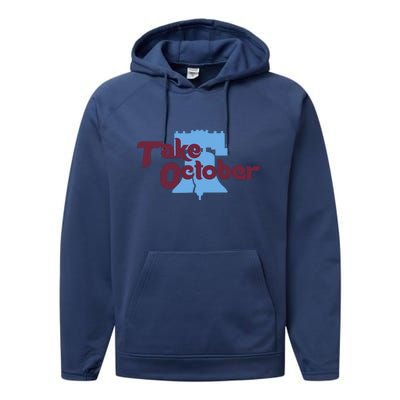 Take October Philadelphia Baseball Performance Fleece Hoodie