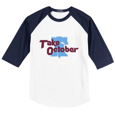 Take October Philadelphia Baseball Baseball Sleeve Shirt