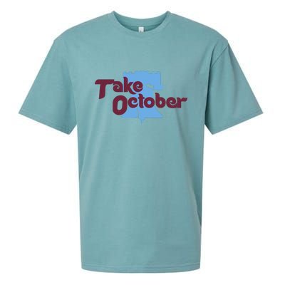 Take October Philadelphia Baseball Sueded Cloud Jersey T-Shirt