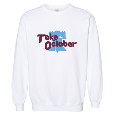 Take October Philadelphia Baseball Garment-Dyed Sweatshirt