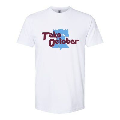 Take October Philadelphia Baseball Softstyle CVC T-Shirt