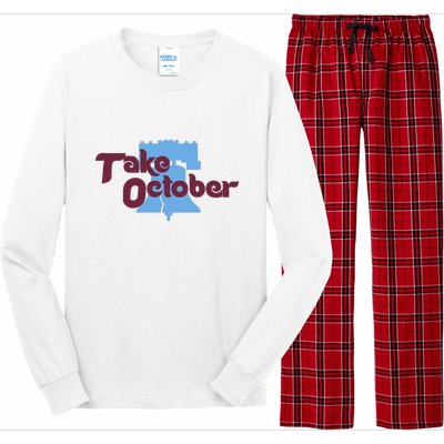 Take October Philadelphia Baseball Long Sleeve Pajama Set