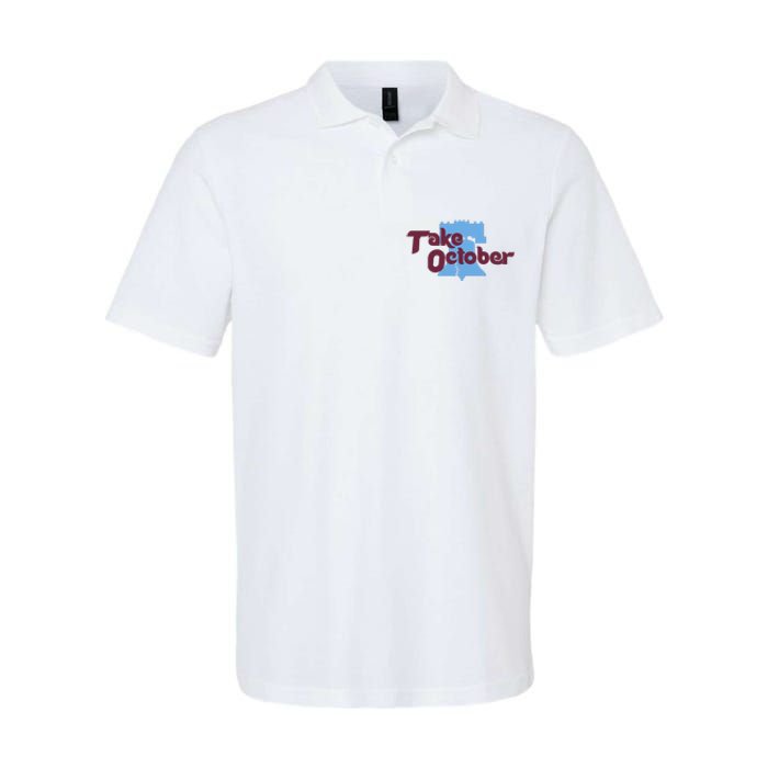 Take October Philadelphia Baseball Softstyle Adult Sport Polo