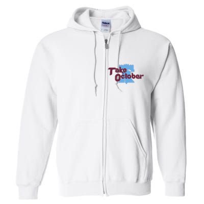 Take October Philadelphia Baseball Full Zip Hoodie