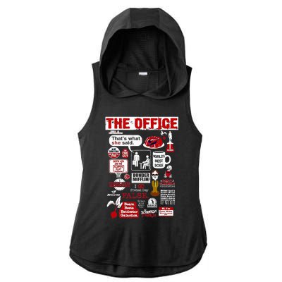 The Office Quote Ladies PosiCharge Tri-Blend Wicking Draft Hoodie Tank