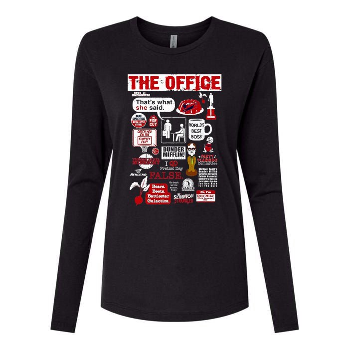 The Office Quote Womens Cotton Relaxed Long Sleeve T-Shirt