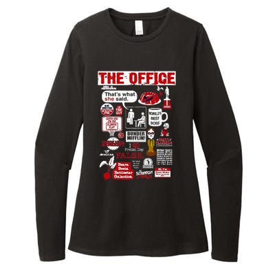 The Office Quote Womens CVC Long Sleeve Shirt