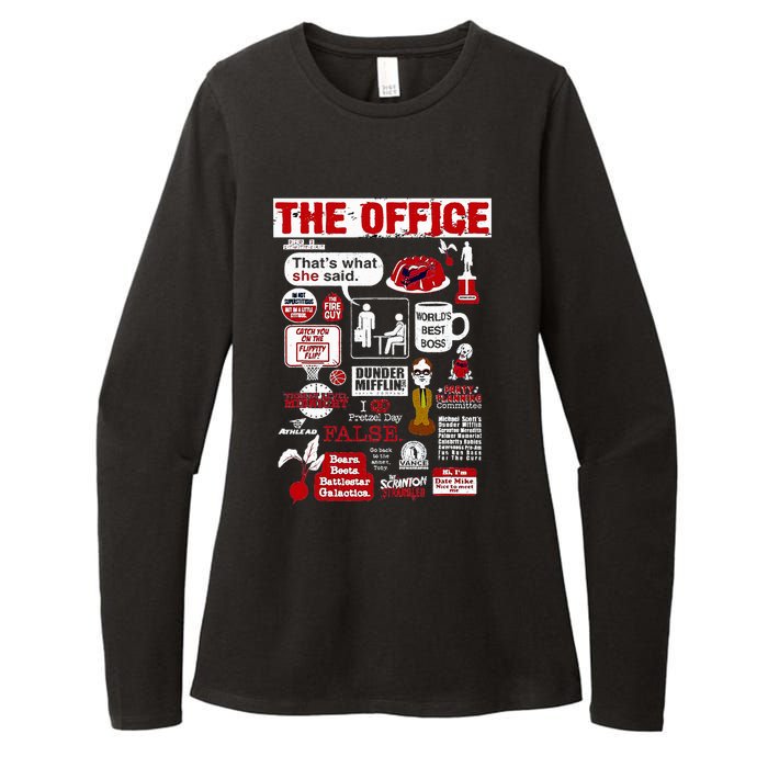 The Office Quote Womens CVC Long Sleeve Shirt