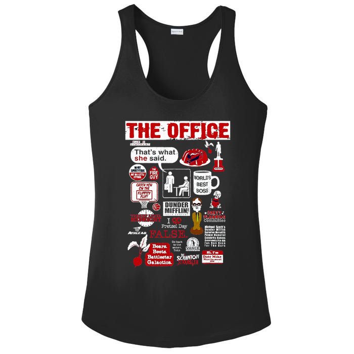 The Office Quote Ladies PosiCharge Competitor Racerback Tank