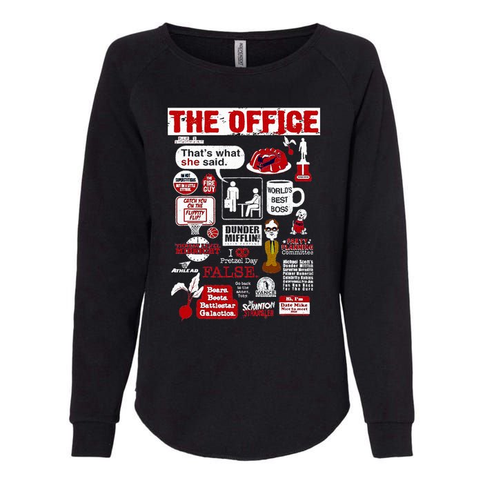 The Office Quote Womens California Wash Sweatshirt