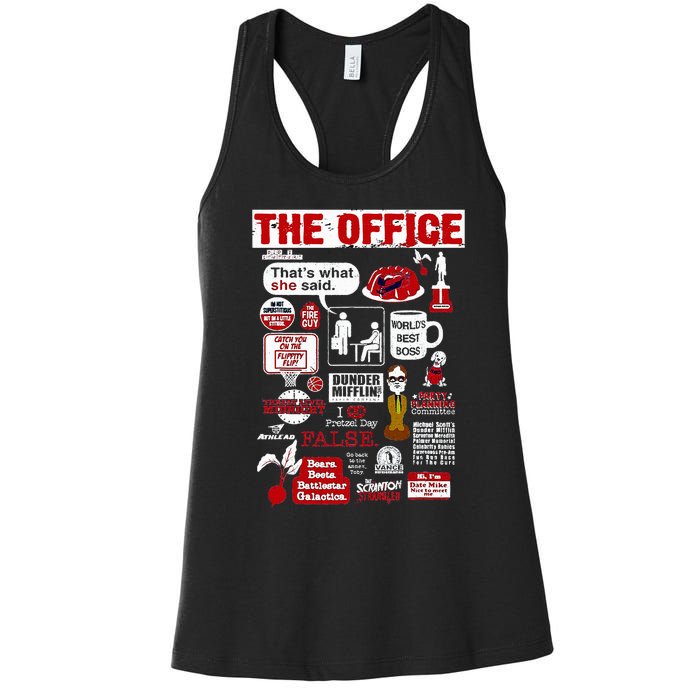 The Office Quote Women's Racerback Tank