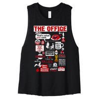 The Office Quote Women's Racerback Cropped Tank