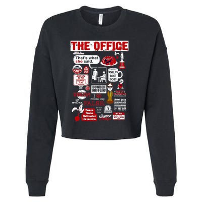 The Office Quote Cropped Pullover Crew