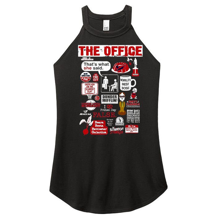 The Office Quote Women's Perfect Tri Rocker Tank