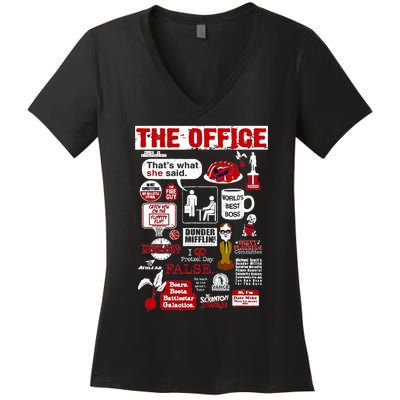 The Office Quote Women's V-Neck T-Shirt