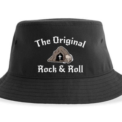 The Original Rock And Roll Christian Jesus Resurrection Sustainable Bucket Hat